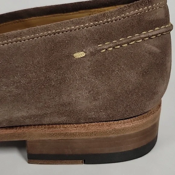 Magnanni Men's Lucien Suede Penny Loafers, Mocha Brown, Size 9, Made in Spain - Picture 14 of 16
